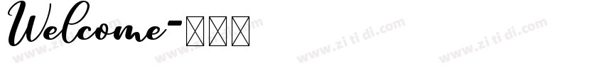 Welcome字体转换