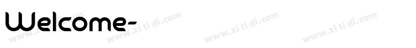 Welcome字体转换