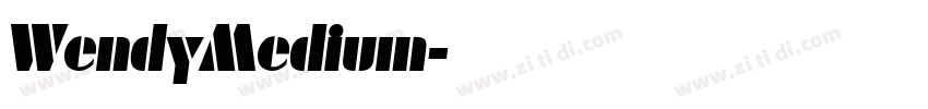 WendyMedium字体转换
