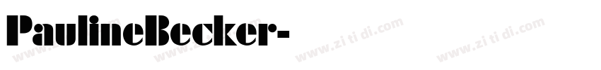 PaulineBecker字体转换