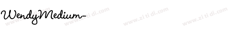WendyMedium字体转换