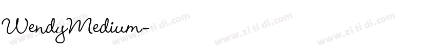 WendyMedium字体转换