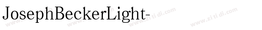 JosephBeckerLight字体转换