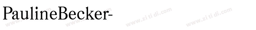 PaulineBecker字体转换