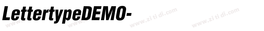 LettertypeDEMO字体转换