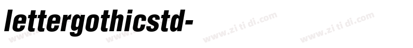lettergothicstd字体转换
