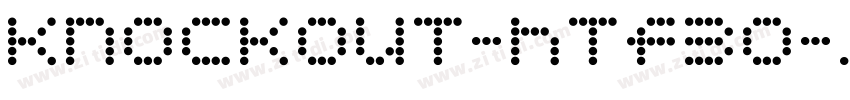 Knockout-htf30-Junio字体转换