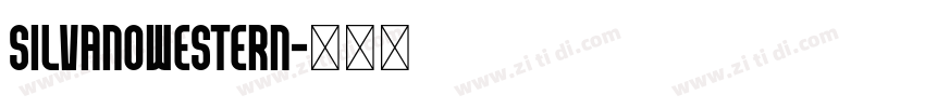 SilvanoWestern字体转换