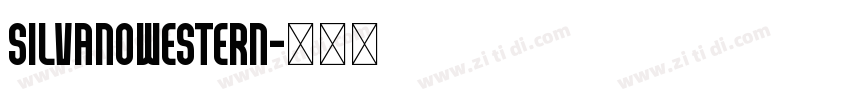SilvanoWestern字体转换