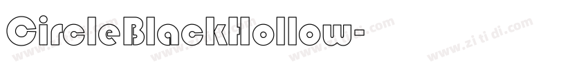 CircleBlackHollow字体转换