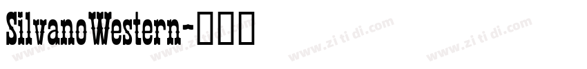 SilvanoWestern字体转换