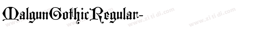 MalgunGothicRegular字体转换
