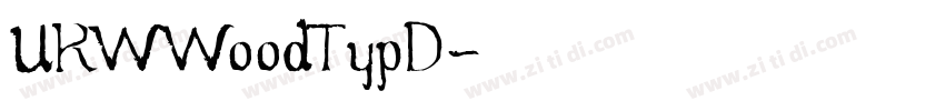 URWWoodTypD字体转换