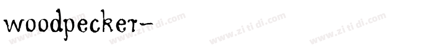 woodpecker字体转换