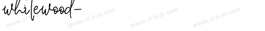 whitewood字体转换
