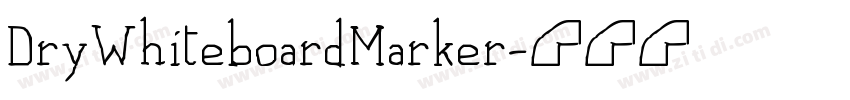 DryWhiteboardMarker字体转换