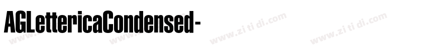 AGLettericaCondensed字体转换