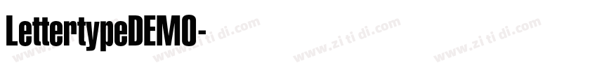 LettertypeDEMO字体转换