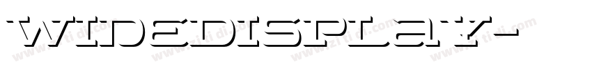WideDisplay字体转换