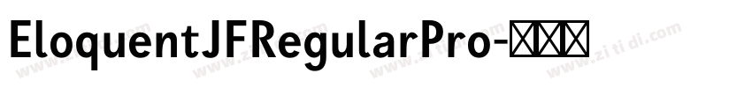 EloquentJFRegularPro字体转换