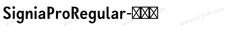 SigniaProRegular字体转换