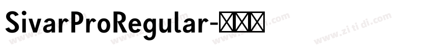 SivarProRegular字体转换