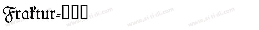 Fraktur字体转换