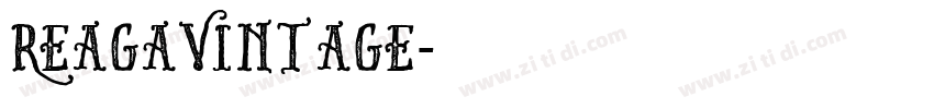 ReagaVintage字体转换