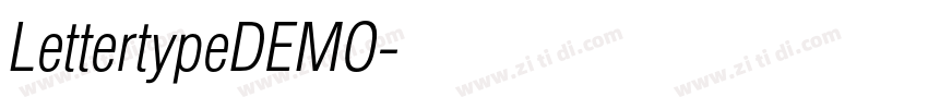 LettertypeDEMO字体转换