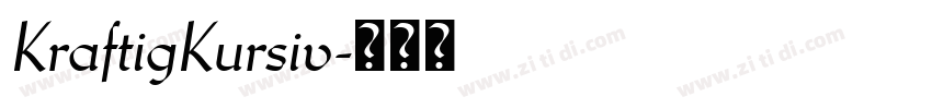 KraftigKursiv字体转换