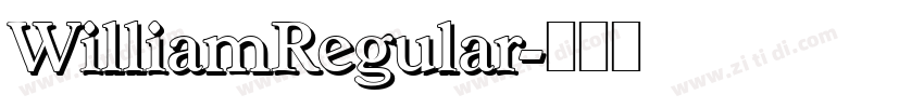 WilliamRegular字体转换