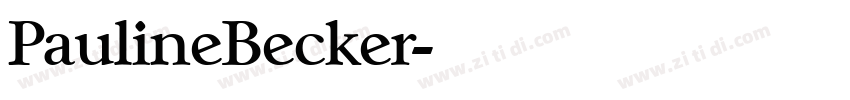 PaulineBecker字体转换