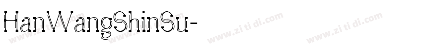 HanWangShinSu字体转换