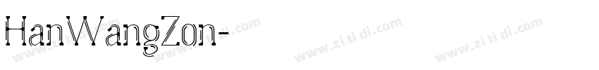 HanWangZon字体转换