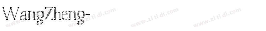 WangZheng字体转换