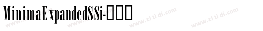 MinimaExpandedSSi字体转换