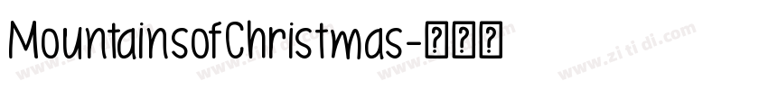 MountainsofChristmas字体转换