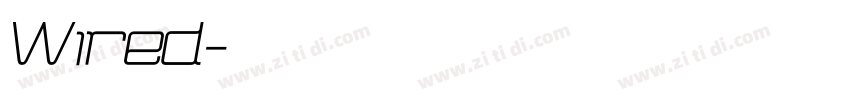 Wired字体转换