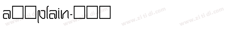A鹅肉Plain字体转换