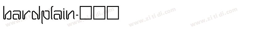 BardPlain字体转换