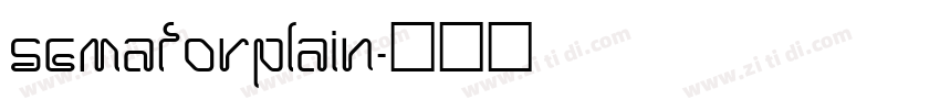 SemaforPlain字体转换