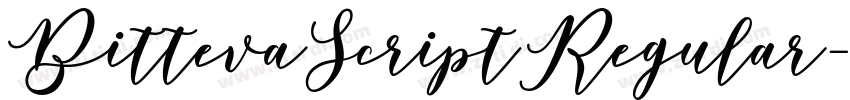 BittevaScriptRegular字体转换