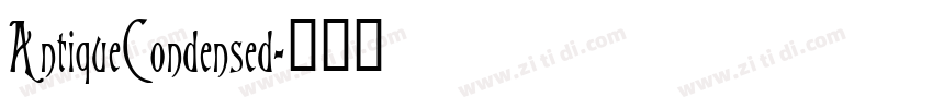 AntiqueCondensed字体转换