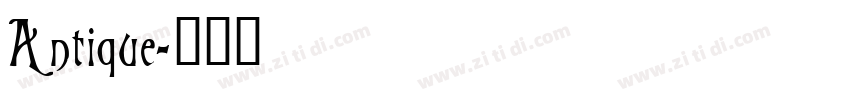 Antique字体转换