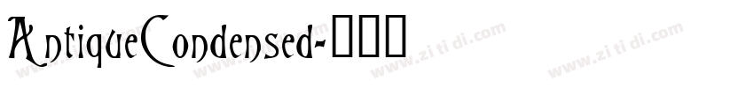AntiqueCondensed字体转换