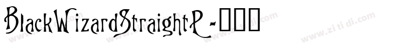 BlackWizardStraightP字体转换