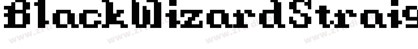 BlackWizardStraightP字体转换