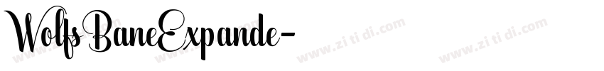 WolfsBaneExpande字体转换