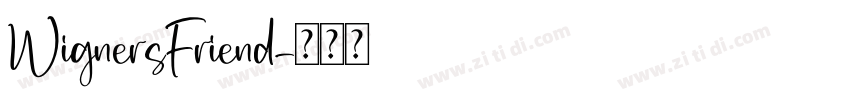 WignersFriend字体转换