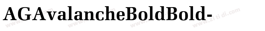 AGAvalancheBoldBold字体转换